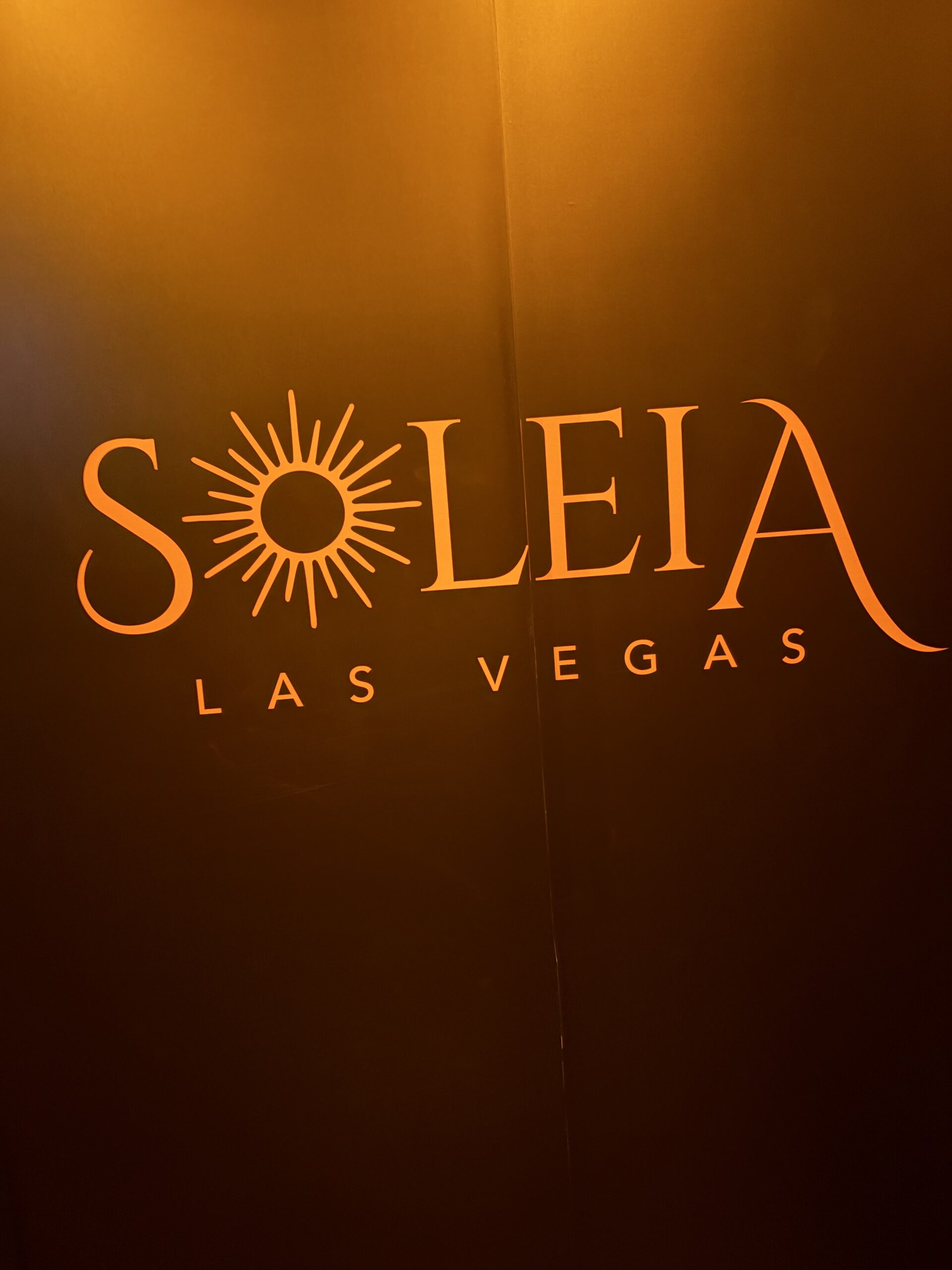 Soleia Beach branded LED screen and red cabana seating